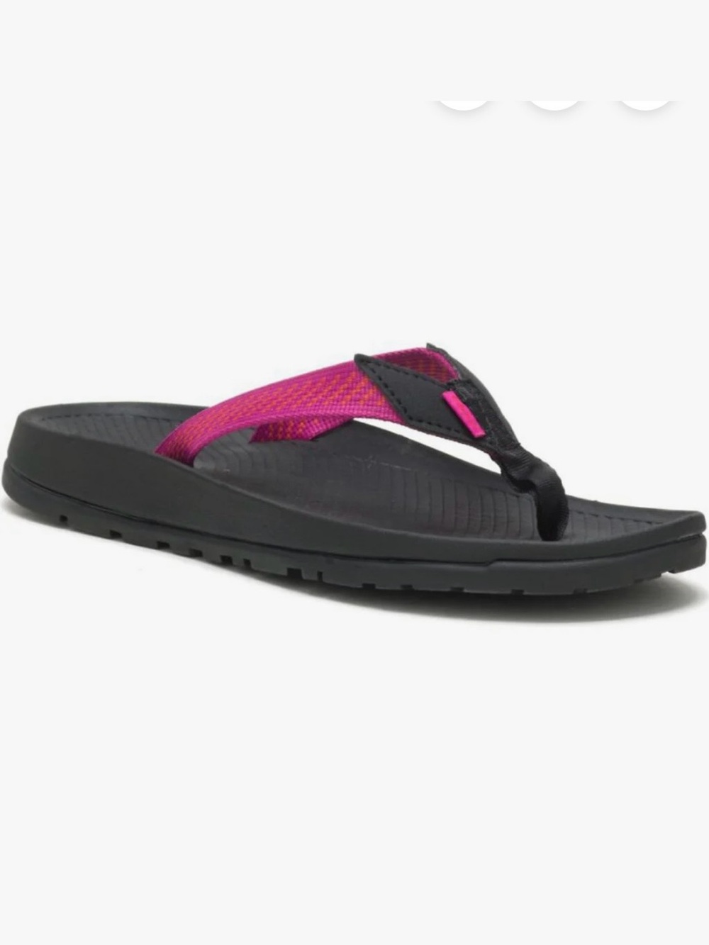 Chaco Women's Lowdown Flip Sandal 7 Hot Pink and Black
